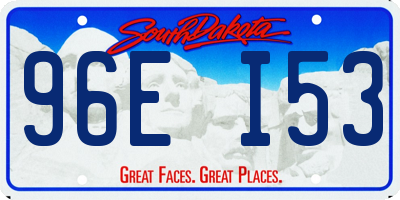 SD license plate 96EI53