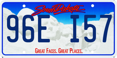 SD license plate 96EI57