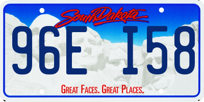 SD license plate 96EI58
