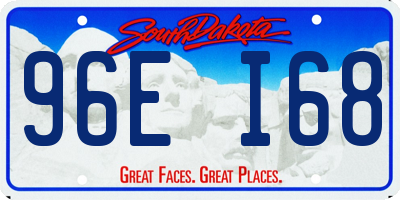 SD license plate 96EI68