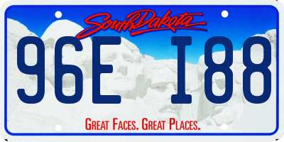SD license plate 96EI88