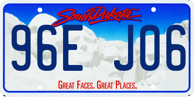 SD license plate 96EJ06