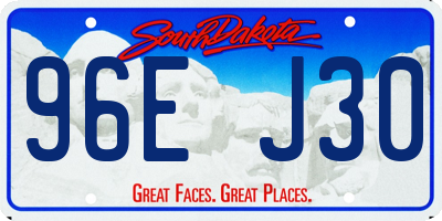 SD license plate 96EJ30