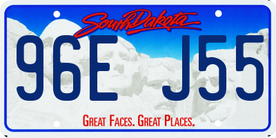 SD license plate 96EJ55