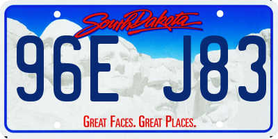 SD license plate 96EJ83