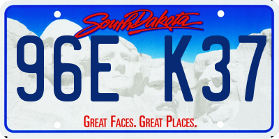 SD license plate 96EK37