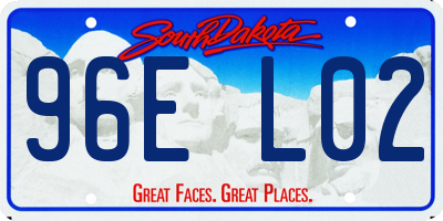 SD license plate 96EL02