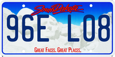SD license plate 96EL08
