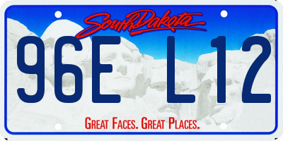 SD license plate 96EL12