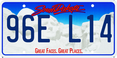 SD license plate 96EL14