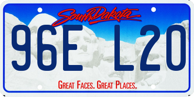 SD license plate 96EL20