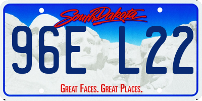 SD license plate 96EL22