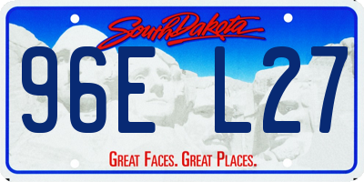 SD license plate 96EL27