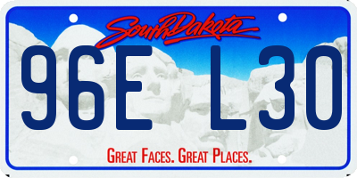 SD license plate 96EL30