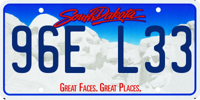 SD license plate 96EL33