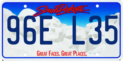 SD license plate 96EL35