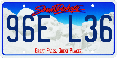 SD license plate 96EL36