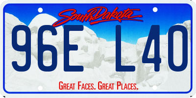 SD license plate 96EL40