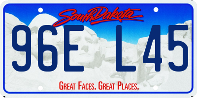 SD license plate 96EL45