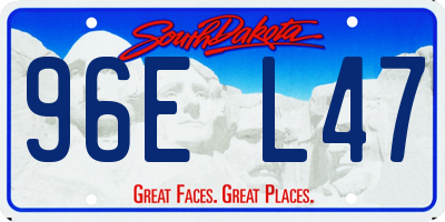 SD license plate 96EL47