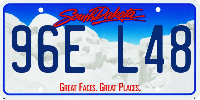 SD license plate 96EL48