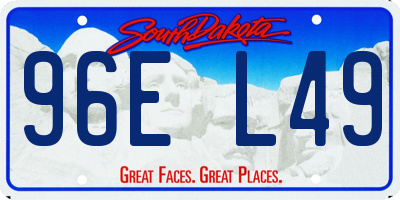 SD license plate 96EL49