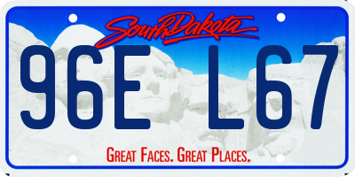 SD license plate 96EL67