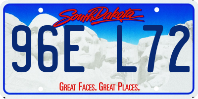SD license plate 96EL72