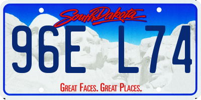 SD license plate 96EL74
