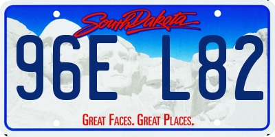 SD license plate 96EL82