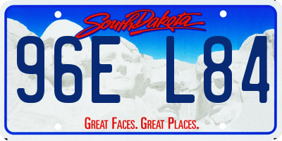 SD license plate 96EL84