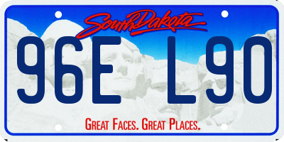 SD license plate 96EL90