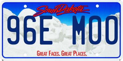 SD license plate 96EM00