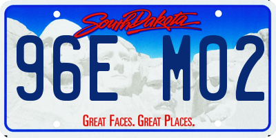 SD license plate 96EM02