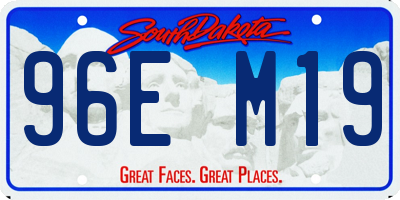 SD license plate 96EM19