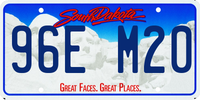 SD license plate 96EM20