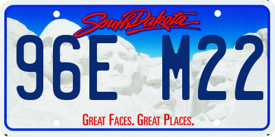 SD license plate 96EM22