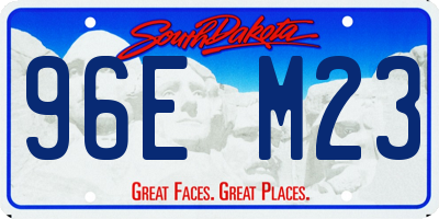 SD license plate 96EM23