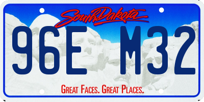 SD license plate 96EM32