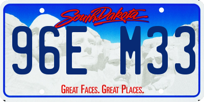SD license plate 96EM33