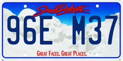 SD license plate 96EM37