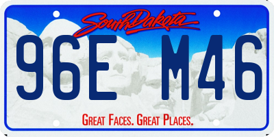 SD license plate 96EM46