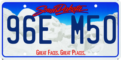 SD license plate 96EM50