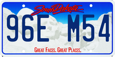 SD license plate 96EM54