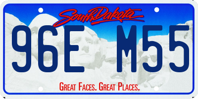 SD license plate 96EM55