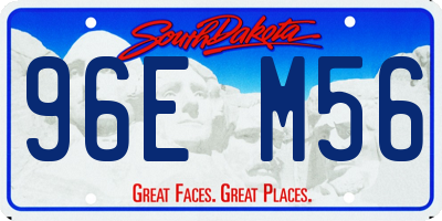 SD license plate 96EM56