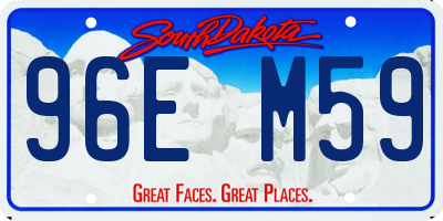 SD license plate 96EM59