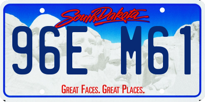 SD license plate 96EM61