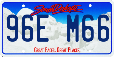 SD license plate 96EM66