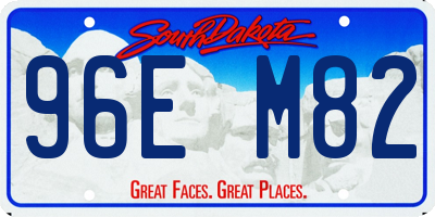 SD license plate 96EM82